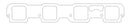 Cometic 05+ Dodge 6.1L Hemi .060in Fiber Intake Gasket-3
