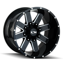 ION Type 141 17x9 / 6x135 BP / 18mm Offset / 106mm Hub Gloss Black Milled Wheel-2
