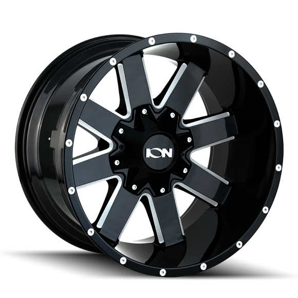 ION Type 141 17x9 / 6x135 BP / 18mm Offset / 106mm Hub Gloss Black Milled Wheel