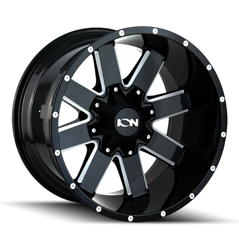 ION Type 141 17x9 / 6x135 BP / 18mm Offset / 106mm Hub Gloss Black Milled Wheel - 0