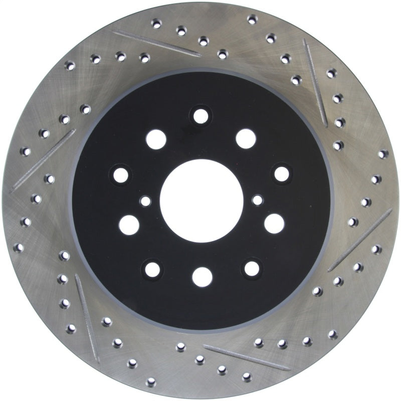 StopTech 5/93-98 Toyota Supra Left Rear Slotted & Drilled Rotor - 0