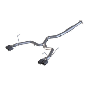 MBRP 15-19 Subaru WRX 2.0L/STI 2.5L 3in Dual Split Rear Exit w/ 3.5in CF Tips - T304 (Race Version) - 0