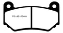 EBC 08-11 Lotus Exige 1.8 Supercharged (240) Yellowstuff Front Brake Pads-13