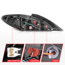 ANZO 10-13 Hyundai Genesis 2DR LED Taillights Smoke-18