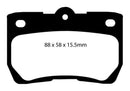 EBC 06-07 Lexus GS300 3.0 Yellowstuff Rear Brake Pads-13
