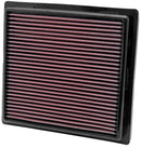 K&N 11 Jeep Grand Cherokee / 11 Dodge Durango Replacement Panel Air Filter-6