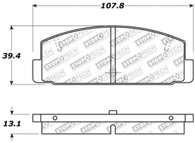 StopTech Performance 89-95 Mazda RX7 / 03-05 Mazda 6 Rear Brake Pads - 0