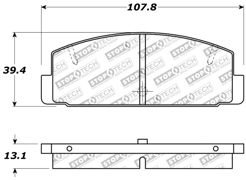 StopTech Performance 89-95 Mazda RX7 / 03-05 Mazda 6 Rear Brake Pads - 0