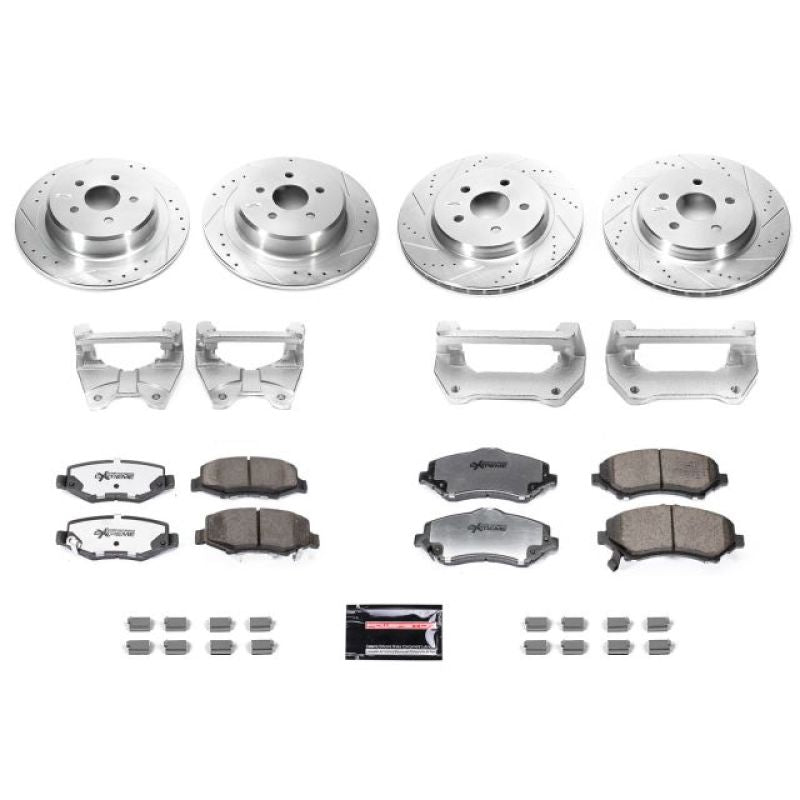 Power Stop 07-17 Jeep Wrangler Front & Rear Big Brake Conversion Kit