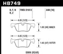 Hawk 13-14 BMW 328i/328i xDrive / 2014 428i/428i xDrive PC Rear Brake Pads-3