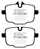 EBC 2021+ BMW M3/M4 3.0TT (G80/G82/G83) Yellowstuff Rear Brake Pads-5