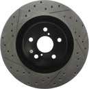 StopTech 13-18 Lexus GS350 Slotted & Drilled Front Right Rotor-5