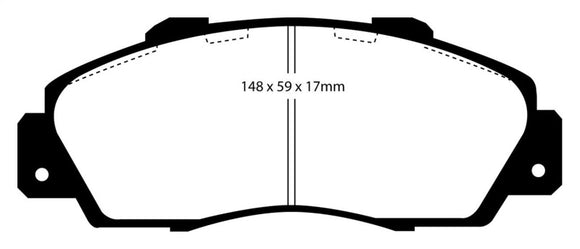 EBC 97 Acura CL 3.0 Yellowstuff Front Brake Pads