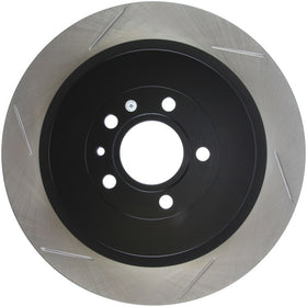 StopTech Premium High Carbon 13-14 Ford Mustang/Shelby GT500 Right Rear Disc Slotted Brake Rotor - 0
