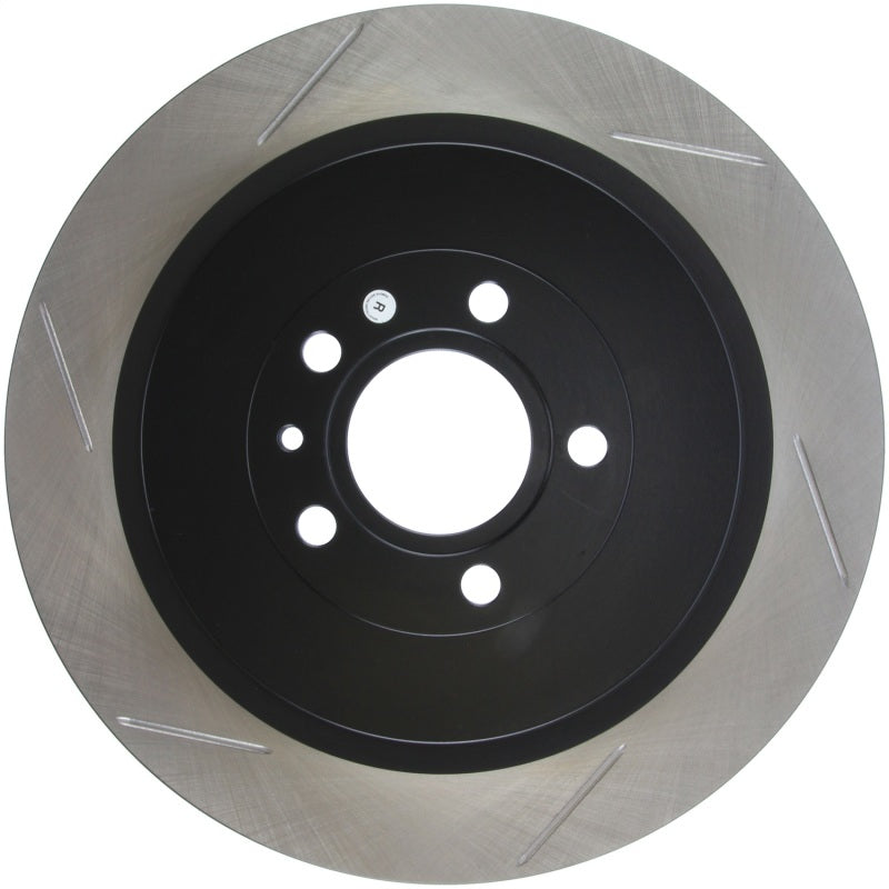 StopTech Premium High Carbon 13-14 Ford Mustang/Shelby GT500 Right Rear Disc Slotted Brake Rotor - 0