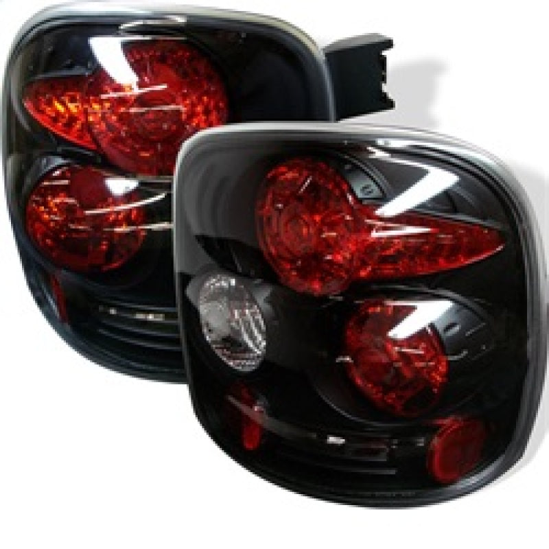 Spyder Chevy Silverado Stepside 99-04 Euro Style Tail Lights Black ALT-YD-CS99STS-BK - 0