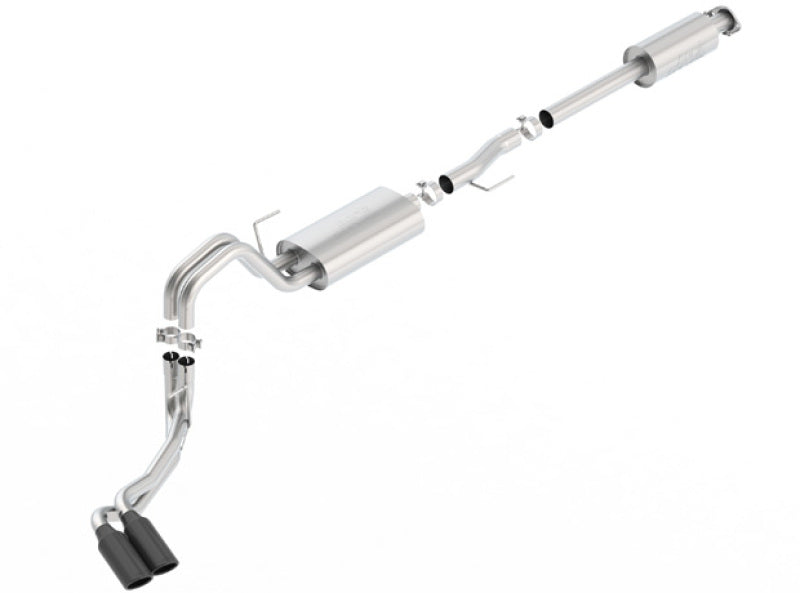 Borla 15-17 F-150 2.7L/ 3.5L EcoBoost/ 5.0L V8 4in. Tip Side Exit S-type Exhaust Black Chrome - 0