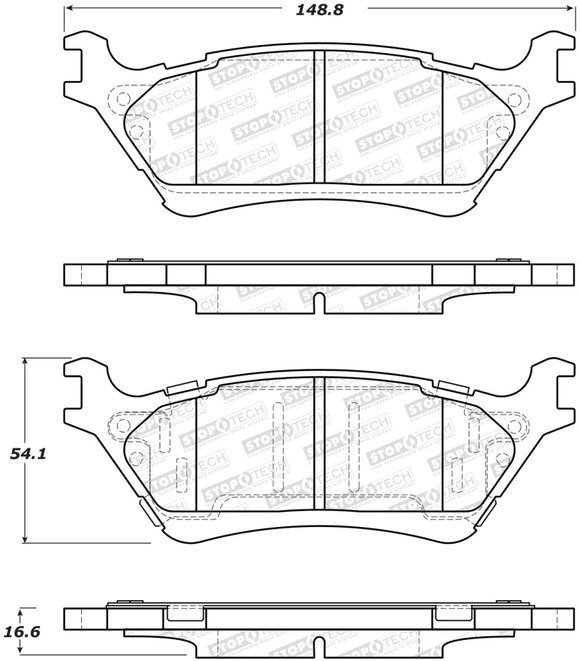 StopTech Street Brake Pads - Rear
