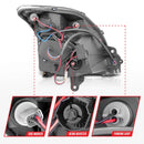 ANZO 2007-2012 Nissan Sentra Projector Headlights Black-13