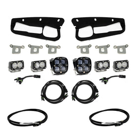 Baja Designs 2021+ Ford Bronco Clear SAE Fog Pocket Kit w/Upfitter - 0