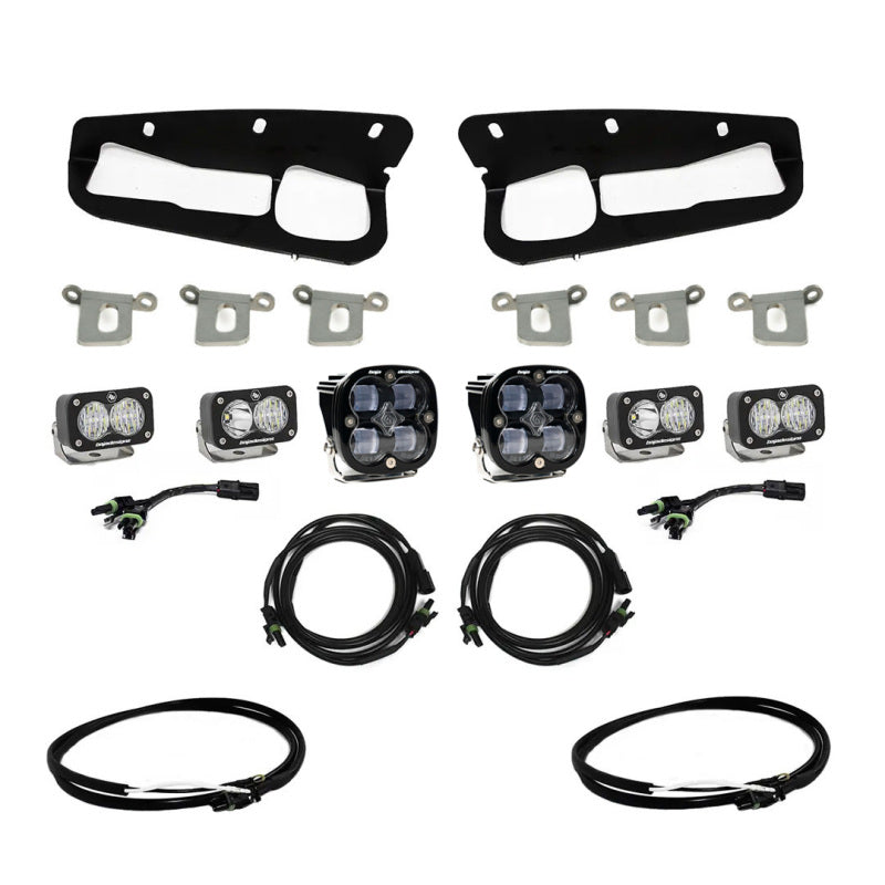 Baja Designs 2021+ Ford Bronco Clear SAE Fog Pocket Kit w/Upfitter - 0