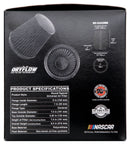 K&N Universal Rubber Filter Round Tapered 6in Flange ID x 7.5in Base OD x 5.25in Top OD x 8in Height-16