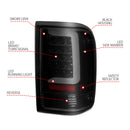ANZO 1993-1997 Ford  Ranger LED Tail Lights w/ Light Bar Black Housing Smoked Lens-8