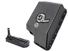 aFe Transmission Pan (Black); Ford Diesel Trucks 03-10 V8-6.0/6.4L (td)