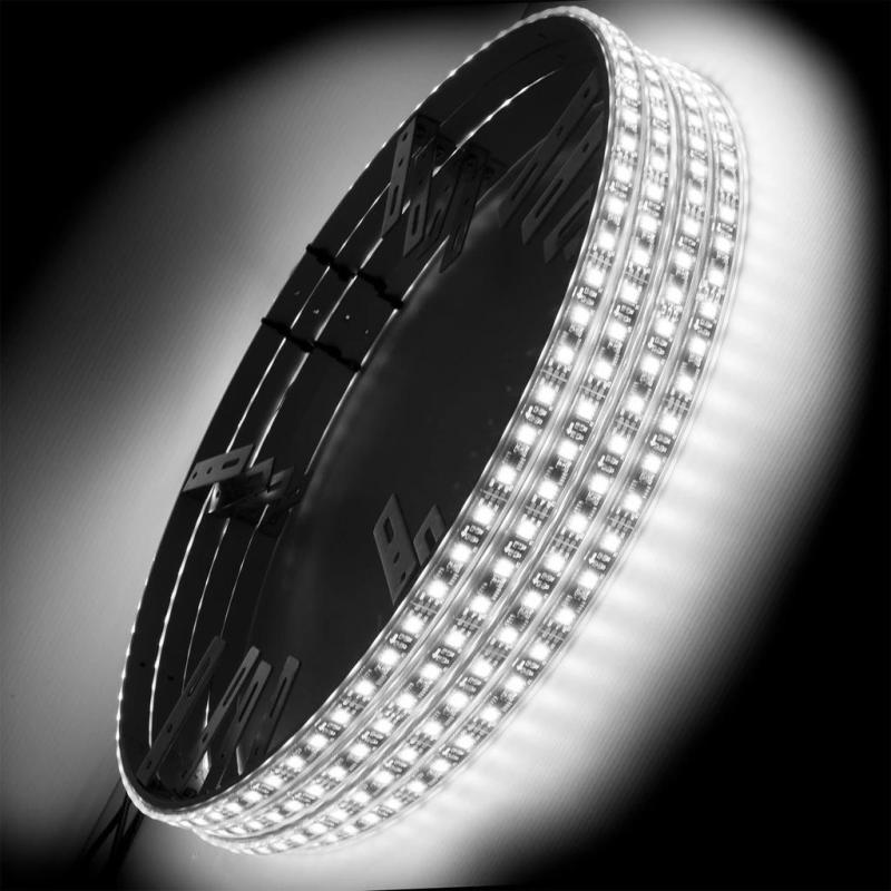 Oracle LED Illuminated Wheel Rings - Double LED - White