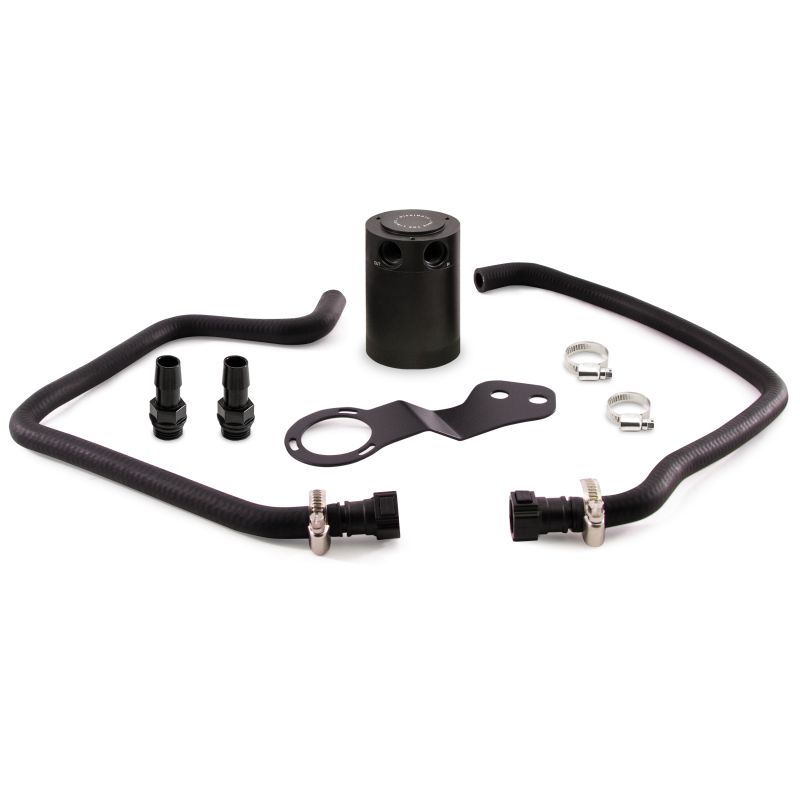 Mishimoto 2016+ Chevrolet Camaro SS Baffled Oil Catch Can Kit - Black - 0