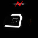 ANZO 00-04 Toyota Tundra (Fits Reg/Acc Cab Only) Crystal Headlights w/Light Bar Black w/Corner Light-5