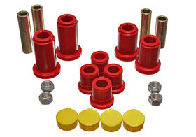Energy Suspension 98-99 Tahoe/Yukon/Denali / 98-95 K5 Blazer 4WD Red Front End C/A Bushing Set - 0