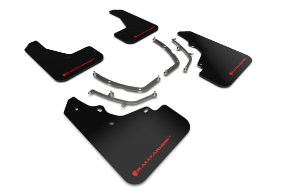 Rally Armor 19-26 Mazda3 Hatchback Black UR Mud Flap w/Red Logo