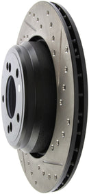 StopTech 00-03 BMW M5 (E39) Slotted & Drilled Left Rear Rotor-7