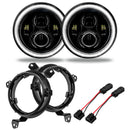 Oracle Jeep Wrangler JL/Gladiator JT 7in. High Powered LED Headlights (Pair) - White-3