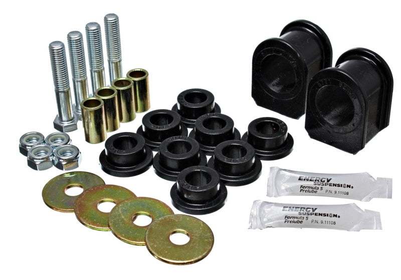 Energy Suspension 05-07 Ford Mustang Black Rear Sway Bar Frame Bushings (Must Reuse All Metal Parts) - 0