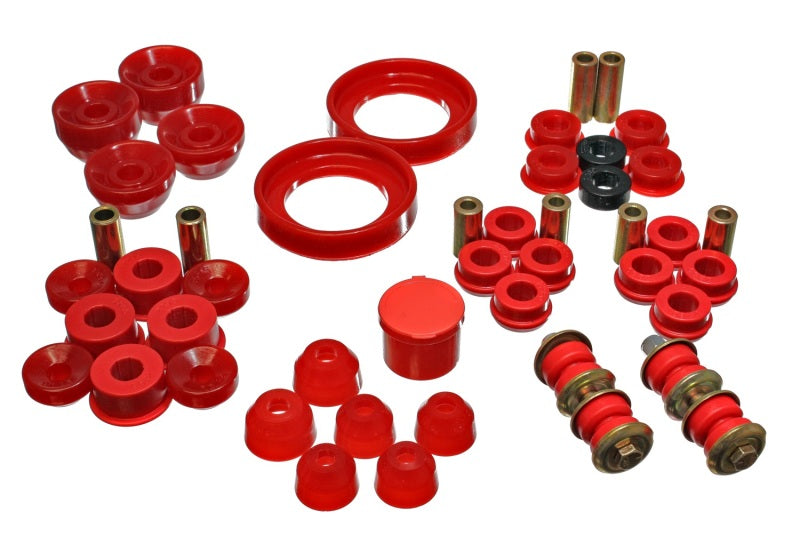 Energy Suspension 90-93 Honda Accord/Odyssey Red Hyper-Flex Master Bushing Set - 0