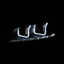 ANZO 2013-2015 Honda Accord (4dr ONLY) Projector Headlights w/ U-Bar Black-11
