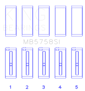 King Engine Bearings 2007 Mini Cooper Main Bearing Set - Size STD - 0