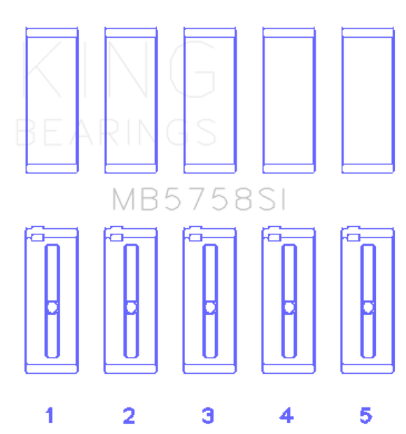 King Engine Bearings 2007 Mini Cooper N14B16 Main Bearing Set - Size +.3mm
