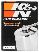 K&N Harley-Davidson 3in OD x 4.063in H Chrome Oil Filter-9