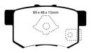 EBC 10-12 Acura RDX 2.3 Turbo Ultimax2 Rear Brake Pads-4