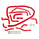 Mishimoto 2015 Subaru WRX Red Silicone Radiator Coolant Ancillary Hoses Kit-2
