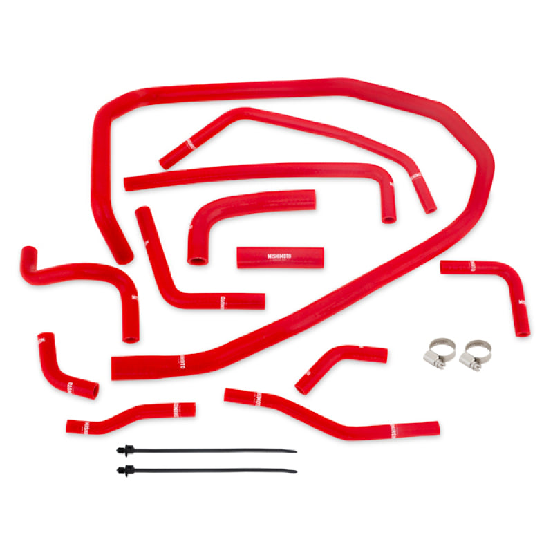 Mishimoto 2015 Subaru WRX Red Silicone Radiator Coolant Ancillary Hoses Kit - 0