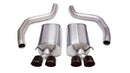 Corsa 2006-2013 Chevrolet Corvette C6 Z06 7.0L V8 Black Sport Axle-Back Exhaust-2