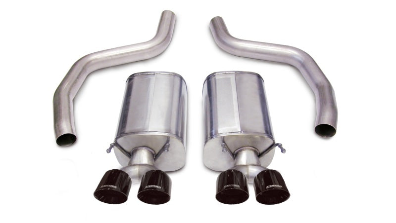 Corsa 2006-2013 Chevrolet Corvette C6 Z06 7.0L V8 Black Sport Axle-Back Exhaust - 0