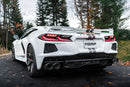 MBRP 20-23 Chevrolet Corvette C8 3in Cat Back Quad Split Rear Exit w/ Carbon Fiber Tips - T304-4