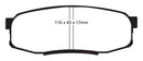 EBC 08+ Lexus LX570 5.7 Yellowstuff Rear Brake Pads-13