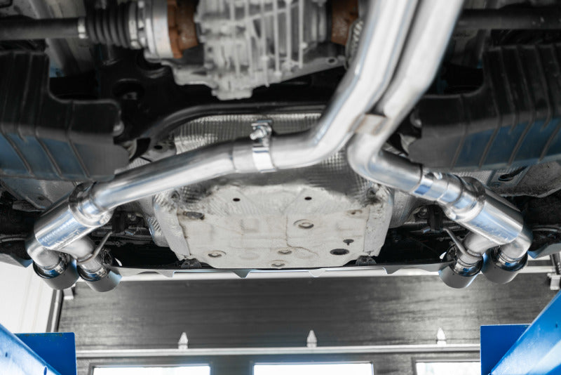 MBRP 18-21 Audi S5 Coupe/S4 Sedan T304 SS 2.5in Cat-Back Quad Rear Exit Exhaust - SS Tips - 0