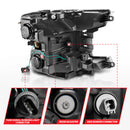 ANZO 18-20 Ford F-150 (w/o Fctry LED) Full LED Proj Headlights w/Light Bar Swtchbk Seq. Black w/Init-6